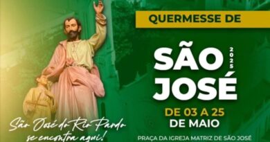 Quermesse em louvor a São José inicia neste dia 03/05 na Praça da Matriz