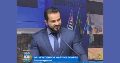 Dr. Wyldensor Martins Soares recebeu o Título de Cidadão Rio-Pardense