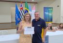 Destaque feminino: Rotary homenageou Jane Santurbano pelos 11 anos de trabalho na Santa Casa