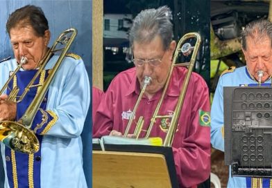Oscar Roque Simão é homenageado pela “Banda”: 84 anos e mais de 60 dedicados à Corporação