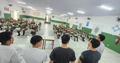 Palestra sobre ISTs foi promovida por alunos de Medicina da UNIP/Rio Pardo no Tiro de Guerra