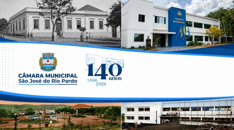 Sessão Solene comemorativa aos 140 anos da Câmara Municipal será nesta quinta, 14, às 19h00