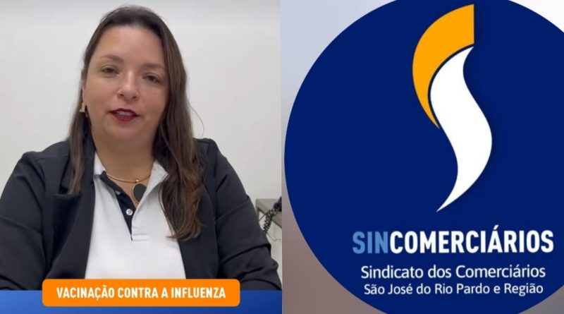 Sindicato dos Comerciários promoverá vacinação contra a Influenza dia 25/05 em sua sede