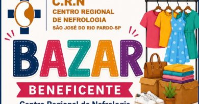 Centro Regional de Nefrologia promove Bazar Beneficente dias 07 e 08/07