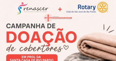 Renascer e Rotary (Oeste) se unem em “Campanha de Doação de Cobertores” à Santa Casa