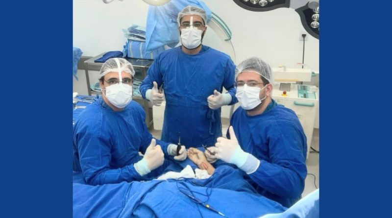Realizada a 1ª cirurgia Percutânea dos Pés pelo convênio SAVISA na Santa Casa Hospital São Vicente