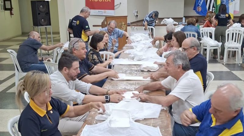 Rotary Club (Centro) conclui a produção de mais 900 fraldas geriátricas para doações