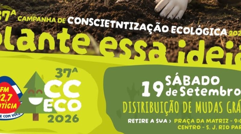 Campanha de Conscientização Ecológica da Rádio Notícia FM 92,7 será dia 19/09